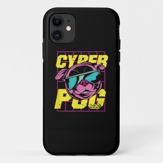 Cyber Pug | Cool Pug Dog Case-Mate iPhone Case (Achterkant)