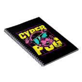 Cyber Pug | Cool Pug Dog Notitieboek (Rechterzijde)