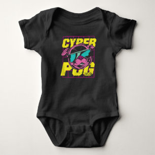 Cyber Pug   Cool Pug Dog Romper