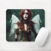 Cyber Punk Angel_Digitale Kunst Muismat (Met muis)