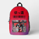 Cyber punk meisje bedrukte rugzak (Voorkant)