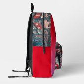 Cyber punk meisje bedrukte rugzak (Links)