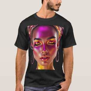 Cyber Queen Neon Glow T-shirt
