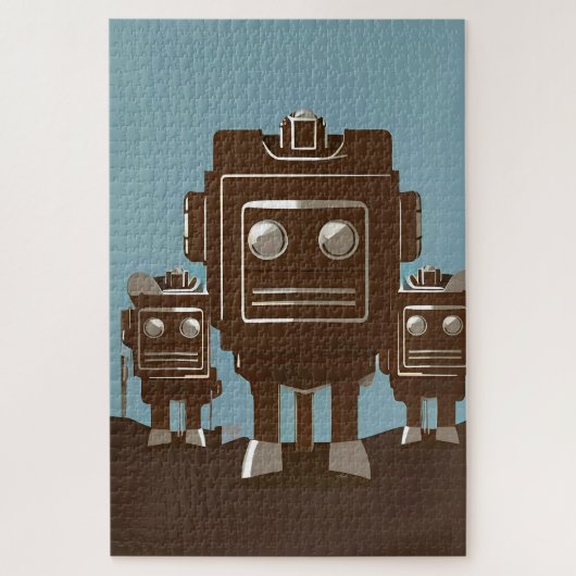 Cyber Radio Rodeo Patrol Ken Gage Sci-Fi Legpuzzel (Verticaal)