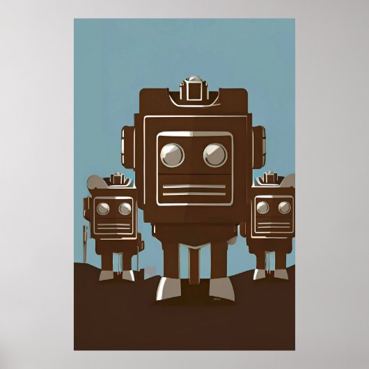 Cyber Radio Rodeo Patrol Ken Gage Sci-Fi Poster (Voorkant)