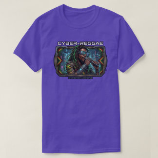 Cyber Reggae Toekomstige Ritmiek Kingston Jamaica T-shirt