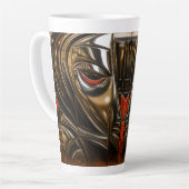 Cyber Relik Metalen Kunst Latte Mok (Linkerhoek)