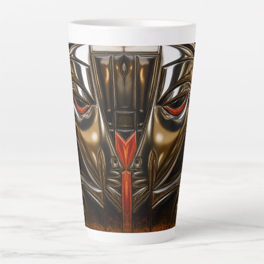 Cyber Relik Metalen Kunst Latte Mok (Voorkant)