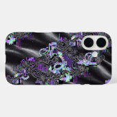Cyber Romantische Glitch Kant Phone Case (Achterkant (horizontaal))
