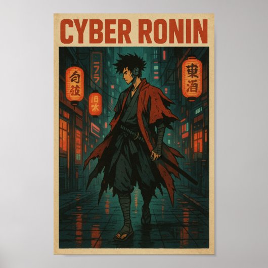 Cyber Ronin Poster (Voorkant)