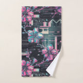 Cyber Sakura Skyline Handdoek (Handdoek)