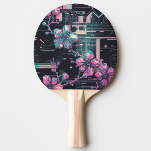 Cyber Sakura Skyline Tafeltennisbatje (Voorkant)