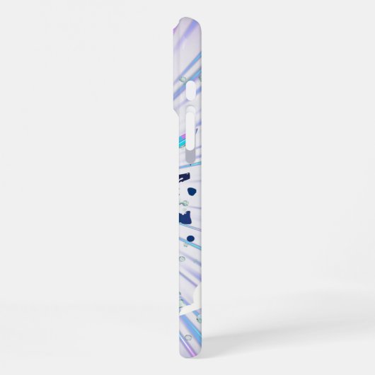 Cyber Samurai Anime Boy Vaporwave Warrior Art iPhone Hoesje (Linkerkant)