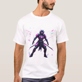 Cyber-Samurai Aurora Krijger T-shirt