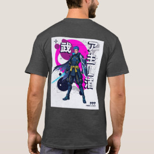 Cyber Samurai Eer & Data Futuristische Krijger T-shirt