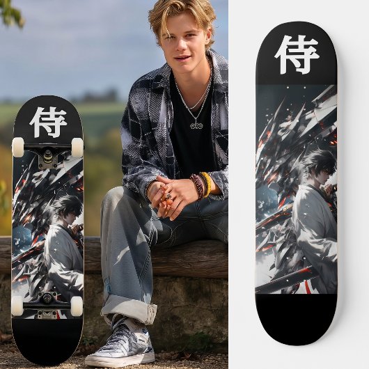 CYBER SAMURAI - Futuristic Mecha Ronin Persoonlijk Skateboard
