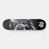 CYBER SAMURAI - Futuristic Mecha Ronin Persoonlijk Skateboard (Horizontaal)