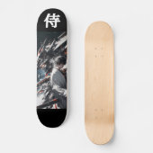 CYBER SAMURAI - Futuristic Mecha Ronin Persoonlijk Skateboard (Voorkant)