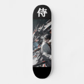 CYBER SAMURAI - Futuristic Mecha Ronin Persoonlijk Skateboard (Voorkant)