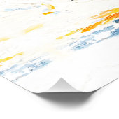 Cyber Samurai Paletmes Neon Oranje Impasto Perfect Poster (Hoek)