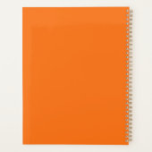 Cyber Samurai Paletmes Neon Oranje Impasto Planner (Achterkant)