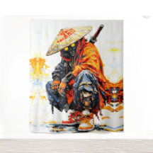Cyber Samurai Paletmes Neon Oranje Impasto