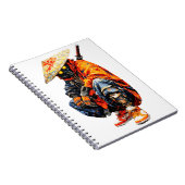 Cyber Samurai Paletmes Oranje Notitieboek (Rechterzijde)