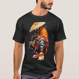Cyber Samurai Paletmes Oranje T-shirt