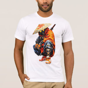 Cyber Samurai Paletmes Oranje T-shirt