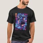 Cyber Samurai Sneakerhead - Neon Tokyo Future Kick T-shirt (Voorkant)