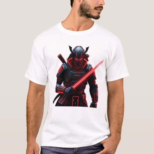 Cyber Samurai Streetwear T-shirt (Voorkant)