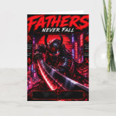 Cyber Samurai Vaderdag Kaart (Voorkant)