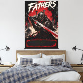 Cyber Samurai Vaders Canvas Muur Kunst Afdruk (Insitu (Slaapkamer))