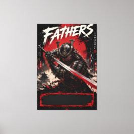 Cyber Samurai Vaders Canvas Muur Kunst Afdruk