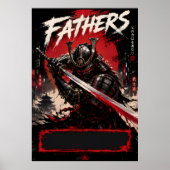 Cyber Samurai Vaders Kunstposter Poster (Voorkant)