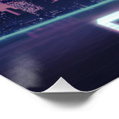 Cyber Samurai: Warrior in Light Perfect Poster (Hoek)