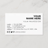 Cyber Security Analist QR Code Business Car Visitekaartje (Achterkant)