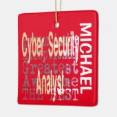 Cyber Security Analyst Extraordinaire CUSTOM Keramisch Ornament (Links)