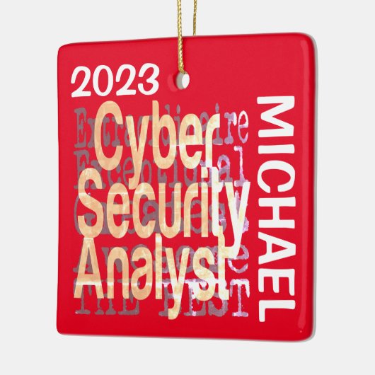 Cyber Security Analyst Extraordinaire CUSTOM Keramisch Ornament (Links)