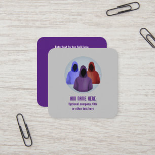 Cyber Security Analyst - Geëerd hacker Vierkante Visitekaartje