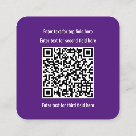 Cyber Security Analyst - Geëerd hacker Vierkante Visitekaartje (Achterkant)