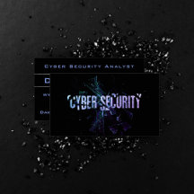 Cyber Security Analyst Modern Paars Blue Ombre