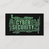 Cyber Security Analyst Professional Binary Green Visitekaartje (Voorkant)