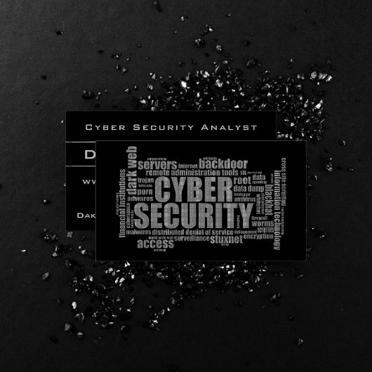 Cyber Security Analyst Professional Smoky Grey Visitekaartje