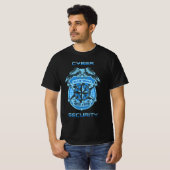 Cyber Security Blue Team Bescherm & Verdedig Eagle T-shirt (Voorkant volledig)