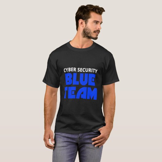 Cyber Security Blue Team Ethical Hacker Hacking Me T-shirt (Voorkant volledig)