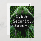Cyber Security Business Expert Briefkaart (Voorkant / Achterkant)