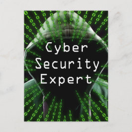 Cyber Security Business Expert Briefkaart