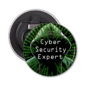 Cyber Security Business Expert Button Flesopener (Voorkant)