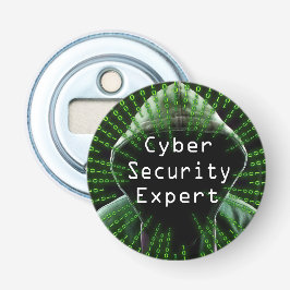 Cyber Security Business Expert Button Flesopener